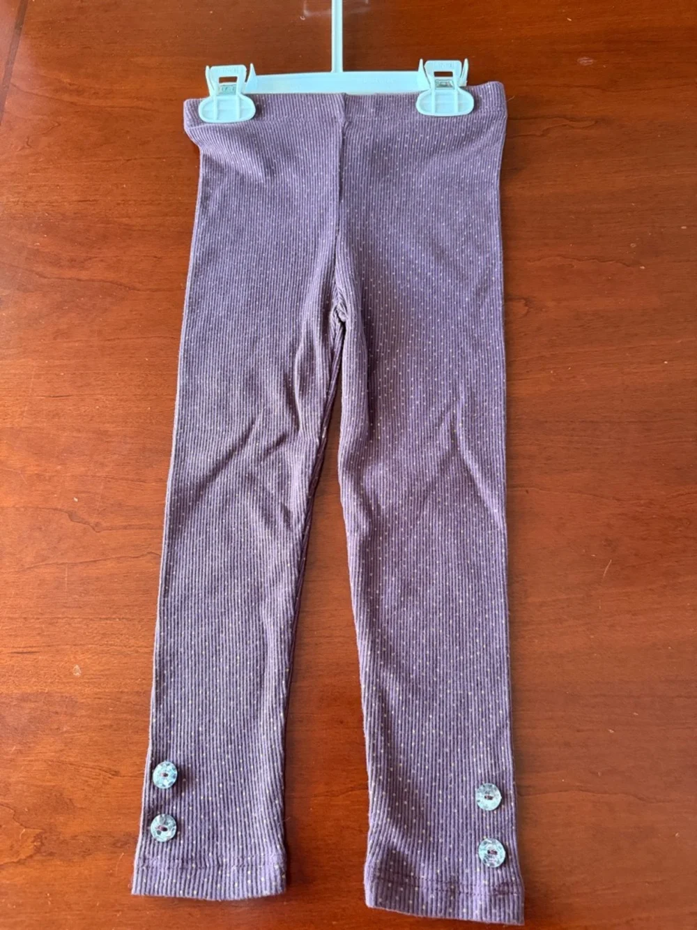 Little Lass Cream and Pink Knit Toddler Pants Set 2T - Picture 3 of 7